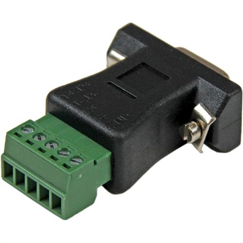 Startech .com RS422 RS485 Serial DB9 to Terminal Block Adapter1 x DB-9 Male SerialTerminal BlockBlack DB92422