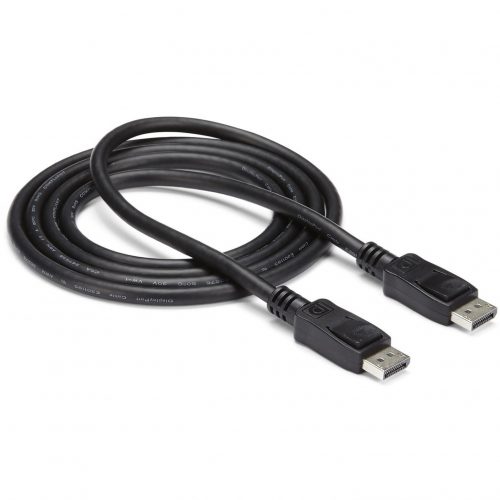 Startech .com 35 ft DisplayPort Cable with LatchesM/M35ft/10m DisplayPort to DisplayPort cable; Full HD (1920 x 1200p 60Hz)/6.48 Gbps… DISPLPORT35L