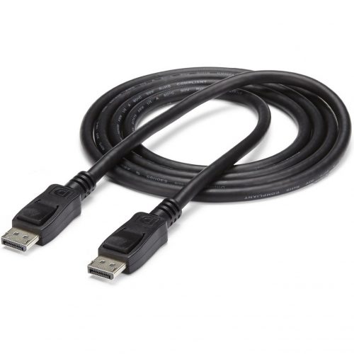 Startech .com 35 ft DisplayPort Cable with LatchesM/M35ft/10m DisplayPort to DisplayPort cable; Full HD (1920 x 1200p 60Hz)/6.48 Gbps… DISPLPORT35L