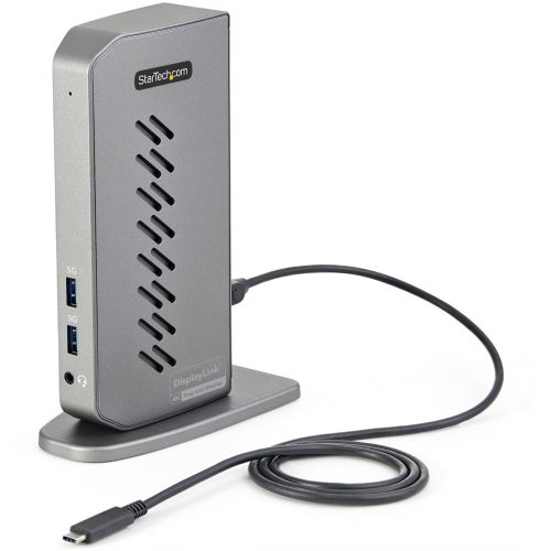Startech .com USB-C USB-A DockHybrid Universal USB 3.0 Laptop Docking StationDual Monitor 4K 60Hz HDMI/DisplayPort6xUSB Type-A/GbEU… DK30A2DHU