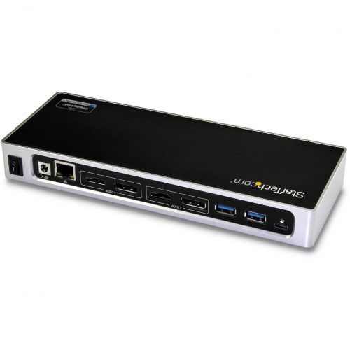 Startech .com USB-C / USB 3.0 Docking StationCompatible with Windows / macOSSupports 4K Ultra HD Dual MonitorsUSB-CSix USB Type-A Po… DK30A2DH