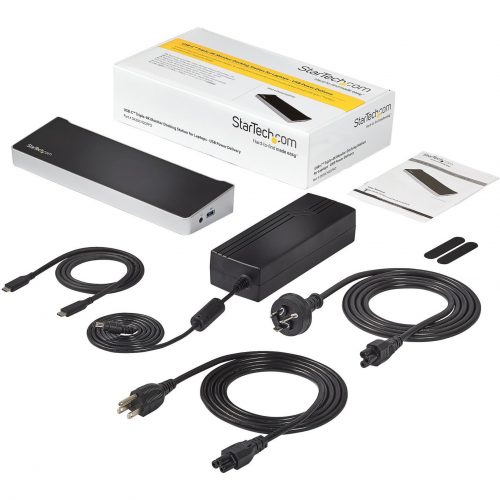 Startech .com USB C DockCompatible with Windows / macOSSupports Triple 4K Ultra HD Monitors60W Power DeliveryPower and Charge Lap… DK30CH2DPPD