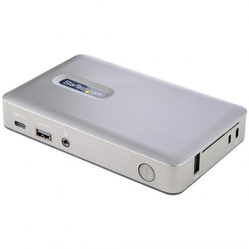 Startech .com USB C Dock, USB-C to DisplayPort 4K 30Hz or VGA, 65W PD3.0, 4-Port USB 3.1 Gen 1 Hub, GbE, Universal USB C Docking StationUSB… DKM30CHDPD