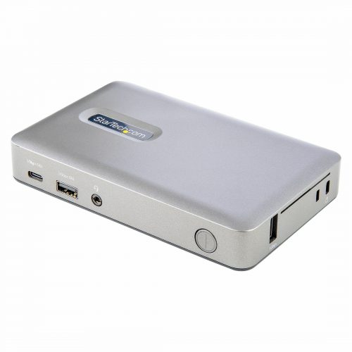 Startech .com USB C Dock, USB-C to DisplayPort 4K 30Hz or VGA, 65W PD3.0, 4-Port USB 3.1 Gen 1 Hub, GbE, Universal USB C Docking StationUSB… DKM30CHDPD
