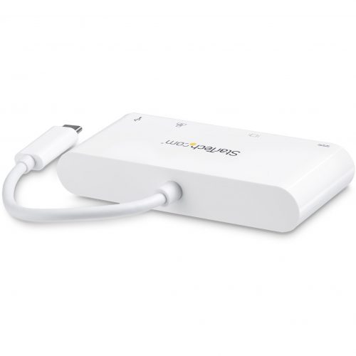 Startech .com USB C Multiport Adapter to DVI-D (Digital) Video60W PD Passthrough/GbE/USB-APortable USB Type-C/Thunderbolt 3 Mini Dock -… DKT30CDVPD