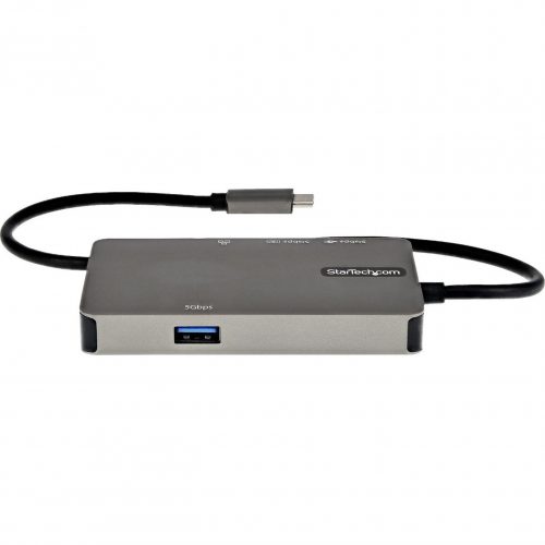 Startech .com USB-C Multiport Adapter, USB C to 4K HDMI or VGA, USB Type-C Mini Dock, 100W PD Passthrough, 3x USB 3.0, GbE, 12″ Long Cable -… DKT30CHVPD2