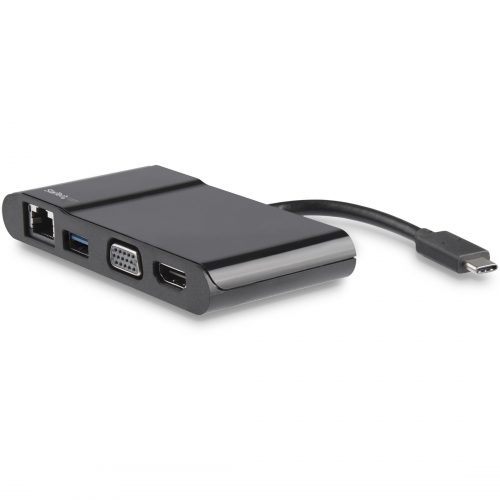 Startech .com USB-C Multiport Adapter for Laptops4K HDMI VGA GbE USB 3HDMI/RJ-45/USB/VGA for Notebook, Chromebook, Projector, Monitor, Wor… DKT30CHV