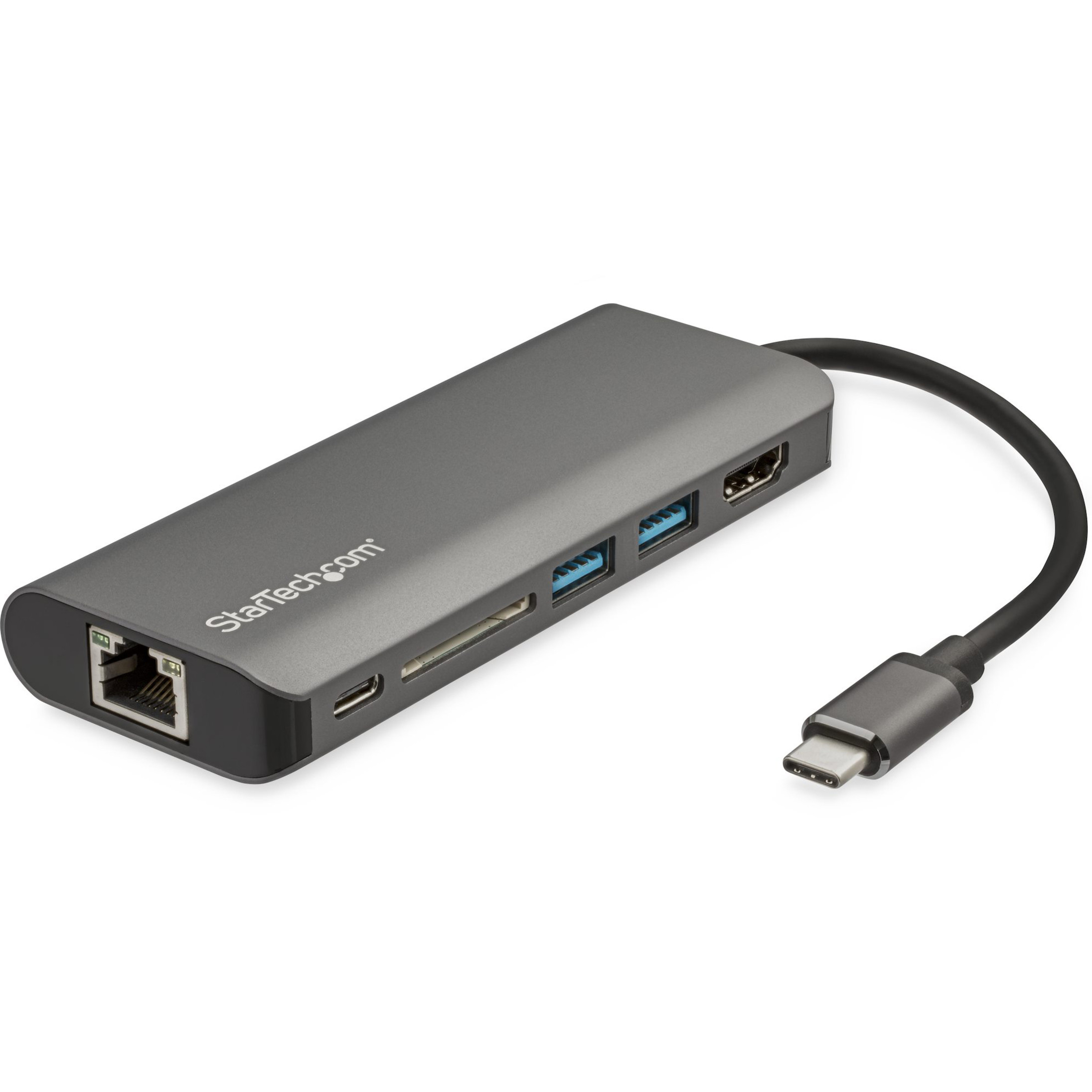 Startech .com USB C AdapterUSB Type-C Travel Dock to 4K HDMI, 3x USB Hub, SD, GbE, 60W PD 3.0 Pass-ThroughMini Dock DKT30CSDHPD3 - Corporate