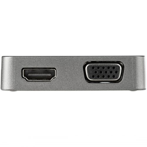 Startech .com USB-C Multiport AdapterUSB 3.1 Gen 2 Type-C Mini DockUSB-C to 4K HDMI or 1080p VGA10Gbps USB-A & USB-C, EthernetUSB C… DKT31CHVL