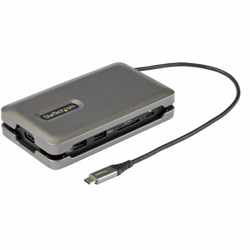 Startech .com USB C Multiport Adapter, USB C to 4K 60Hz HDMI 2.0, 2-Port 10Gbps USB Hub, 100W Power Delivery Pass-through, GbE, SD/MicroSD -… DKT31CSDHPD3