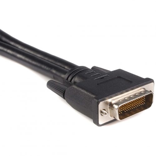 Startech .com .com LFH 59 Male to Dual Female DVI I DMS 59 CableConnect two DVI monitors to your DMS / LFH equipped graphics card…. DMSDVIDVI1