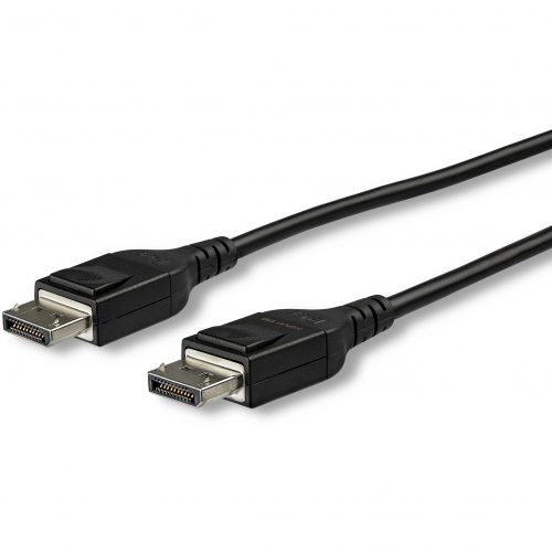 Startech .com 50ft/15m DisplayPort Active Optical Cable, 8K 60Hz Video, HDR10, Fiber Optic DisplayPort 1.4 Cable, DP Monitor Cord w/Latches -… DP14MM15MAO