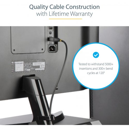 Startech .com 13ft (4m) VESA Certified DisplayPort 1.4 Cable, 8K 60Hz HDR10, UHD 4K 120Hz Video, DP to DP Monitor Cord, DP 1.4 Cable, M/M13…. DP14VMM4M