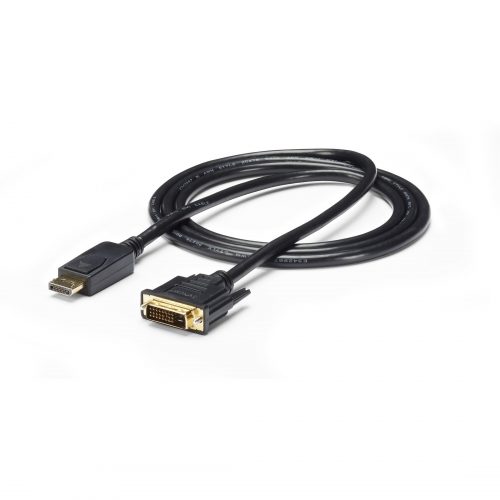 Startech .com 6ft (1.8m) DisplayPort to DVI Cable, 1080p Video, DisplayPort to DVI-D Adapter/Converter Cable, DP 1.2 to DVI Monitor Cable6f… DP2DVI2MM6