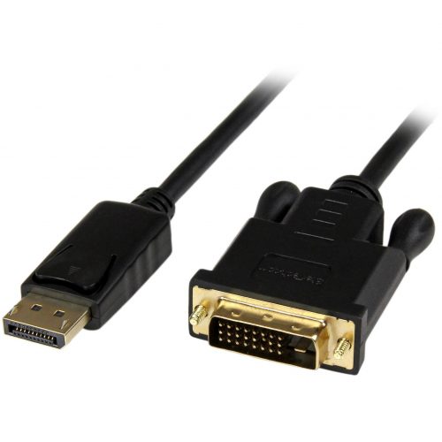Startech .com 6ft (1.8m) DisplayPort to DVI Cable, 1080p, Active DisplayPort to DVI-D Adapter/Converter Cable, DP 1.2 to DVI Monitor Cable -… DP2DVIMM6BS