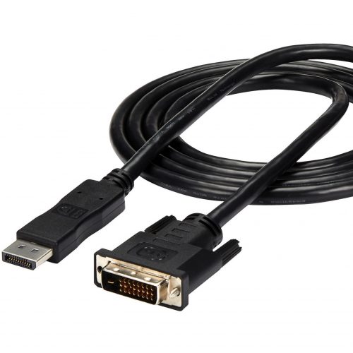 Startech .com 6ft (1.8m) DisplayPort to DVI Cable, DisplayPort to DVI-D Adapter Cable, 1080p Video, DP 1.2 to DVI Monitor Converter Cable6ft… DP2DVIMM6