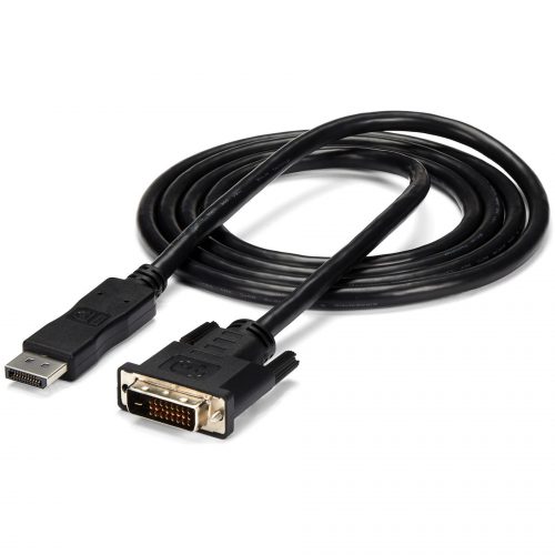 Startech .com 6ft (1.8m) DisplayPort to DVI Cable, DisplayPort to DVI-D Adapter Cable, 1080p Video, DP 1.2 to DVI Monitor Converter Cable6ft… DP2DVIMM6
