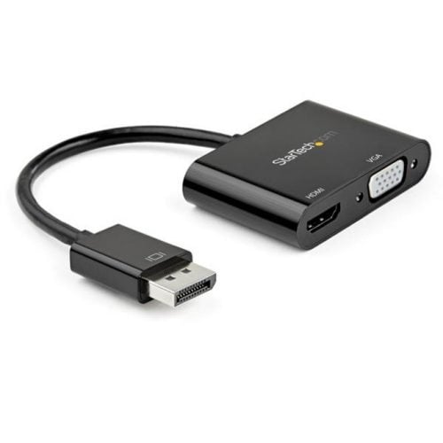Startech .com DisplayPort to HDMI VGA AdapterDP 1.2 HBR2 to HDMI 2.0 4K 60Hz or VGA Monitor ConverterDigital Video Display Adapter2-i… DP2VGAHD20