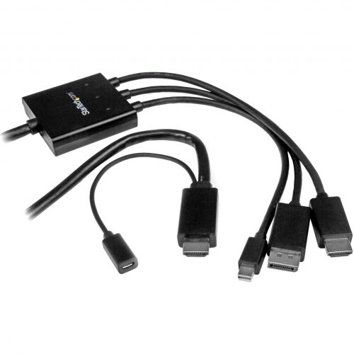 Startech .com 2m 6 ft HDMI, DisplayPort or Mini DisplayPort to HDMI Converter CableHDMI, DP or Mini DP to HDMI AdapterConnect your HDMI,… DPMDPHD2HD