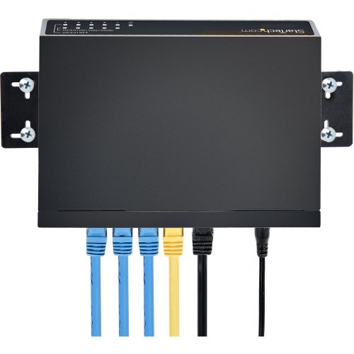 Startech .com Unmanaged 2.5G Switch, 5 Port 2.5GBASE-T Unmanaged Ethernet Switch, Desk | Wall Mount Kit, Compatible w/ 10/100/1000Mbps devices -… DS52000