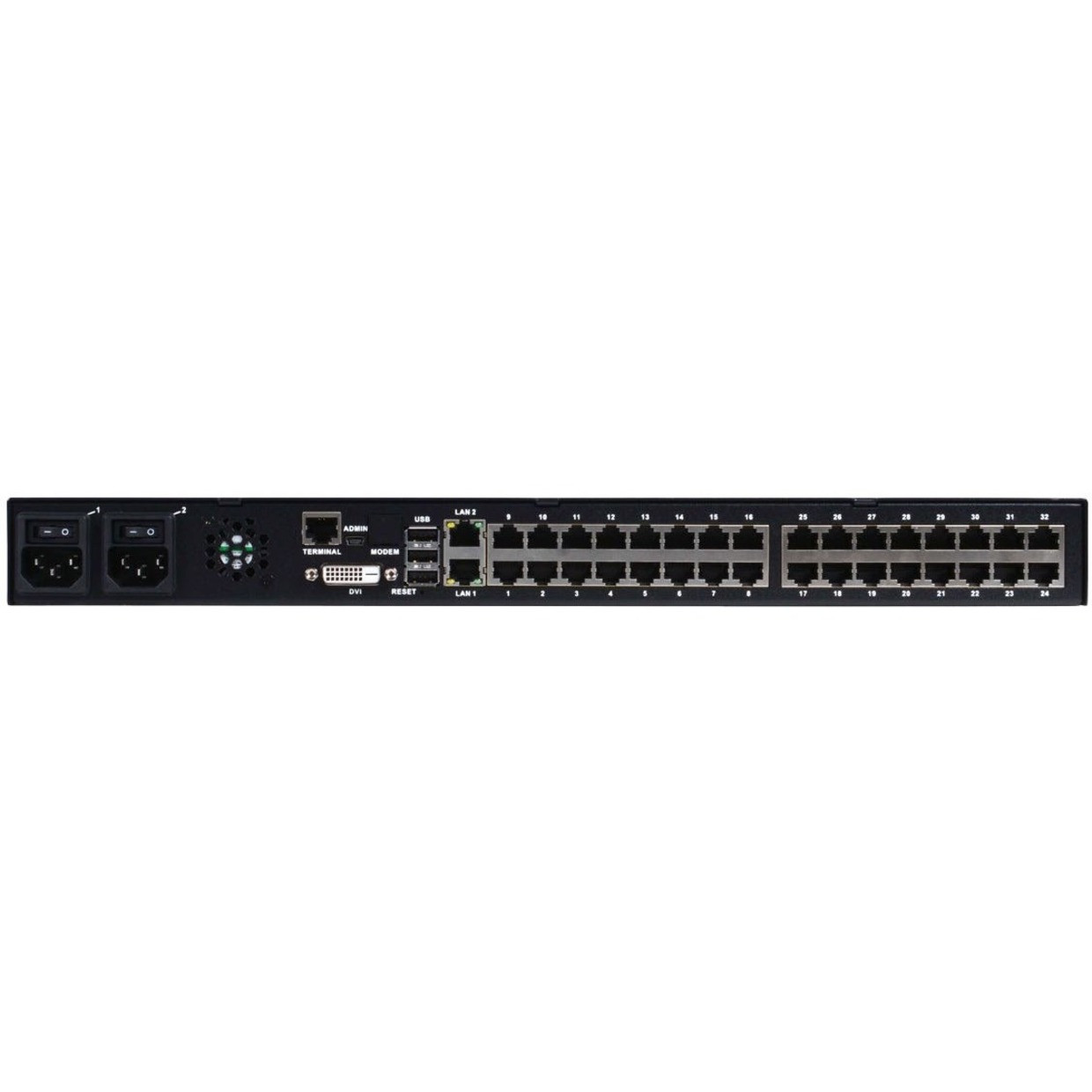 Raritan Dominion SX II DSX2-32 Device ServerTwisted Pair2 x Network (RJ-45) x USB32 x Serial Port10/100/1000Base-TGigabit Etherne… DSX2-32