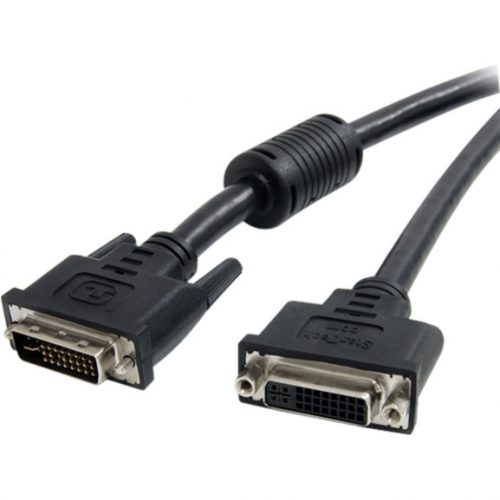 Startech .com 10 ft DVI-I Dual Link Digital Analog Monitor Extension Cable M/FDVI-D MaleDVI-D Female Video10ftBlack DVIIDMF10