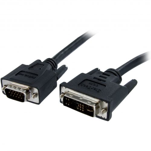 Startech .com .com DVI to Coax High Resolution VGA Monitor CableSVGADVI 19 Pin (M)HD15 (M)- 10 ftConnect analog or dual mo… DVIVGAMM10