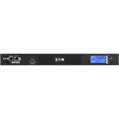 Eaton ATS Rack PDU 1U 120V 1.44 kW 2 NEMA 5-15P Input and 10 5-15R Single-PhaseNEMA 5-15P10 x NEMA 5-15R120 V AC1440 WNetwork (RJ… EATS115