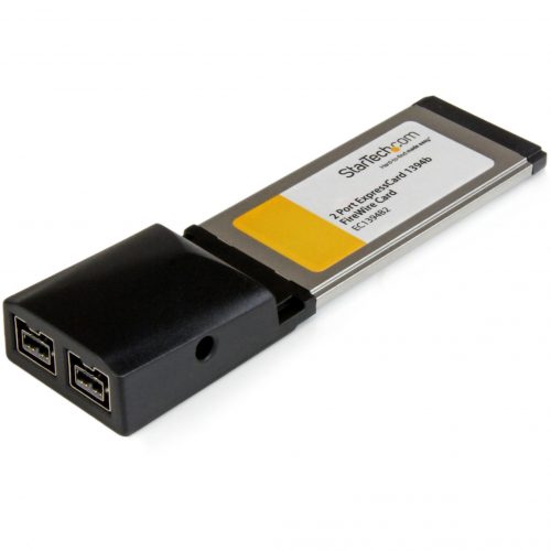 Startech .com .com 2 Port ExpressCard FireWire Adapter CardAdd 2 FireWire800 ports to a laptop through an ExpressCard slotexpressc… EC1394B2