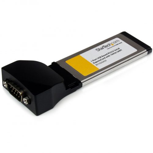Startech .com 1 Port ExpressCard to RS232 DB9 Serial Adapter Card w/ 16950USB BasedAdd a USB-based RS232 Serial port to your laptop throu… EC1S232U2