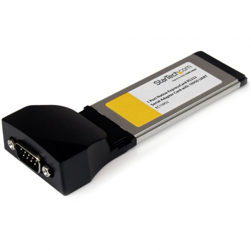 Startech .com 1 Port Native ExpressCard RS232 Serial Adapter Card with 16950 UARTAdd a high-speed RS-232 Serial port to your laptop computer v… EC1S952