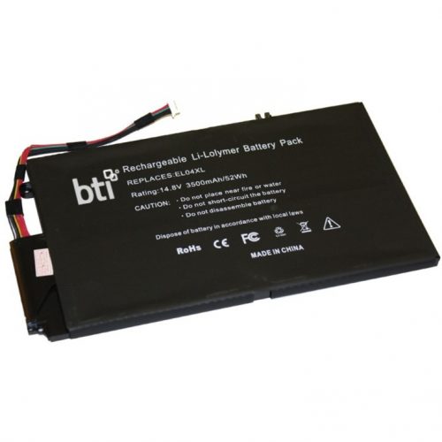 Battery Technology BTI Compatible Model HP Notebooks: ENVY 4-1043CL ENVY 4-1003TU ENVY 4-1004TU ENVY 4-1008TU ENVY 4-1009TU ENVY 4-1012TX ENVY 4-1013TX… EL04-BTI