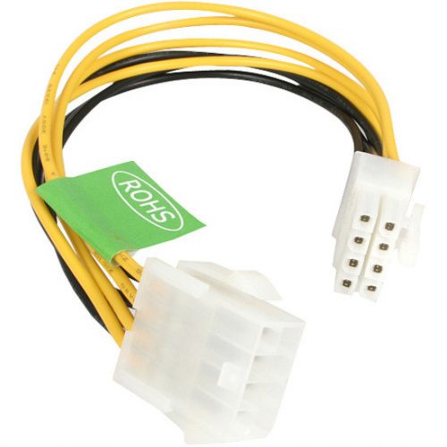 Startech .com 8in EPS 8 Pin Power Extension Cable8 EPS8EXT