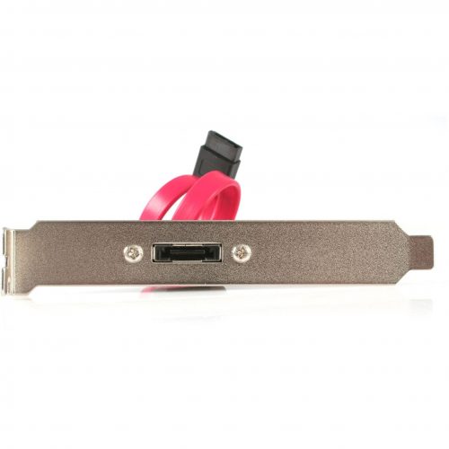 Startech .com .com 1 Port SATA to eSATA Slot Plate BracketSerial ATA internal to external panel7 pin Serial ATA7 pin externa… ESATAPLATE1