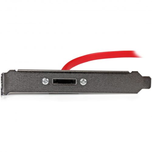 Startech .com 18in 1 Port SATA to eSATA Plate AdapterTurn a standard SATA motherboard connection into an external eSATA port18 inch SA… ESATAPLT18IN