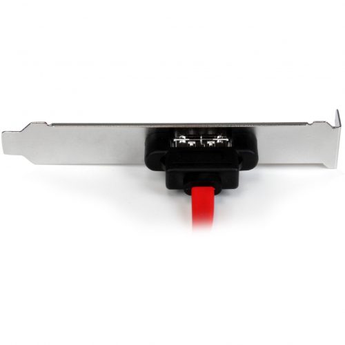 Startech .com 18in 1 Port SATA to eSATA Plate AdapterTurn a standard SATA motherboard connection into an external eSATA port18 inch SA… ESATAPLT18IN