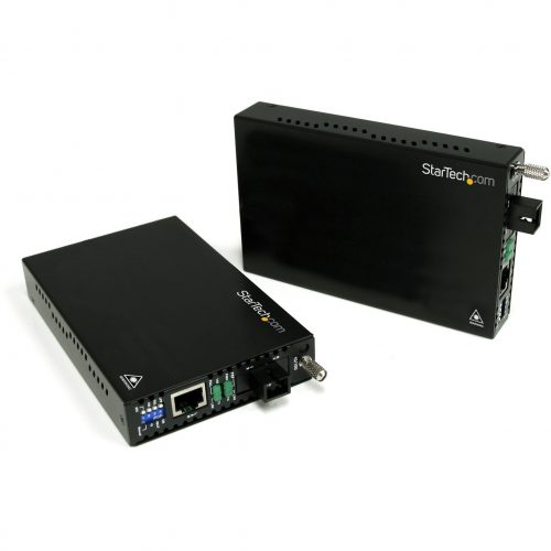 Startech .com 10/100 Mbps Ethernet Single Mode WDM Fiber Media Converter Kit SC 20kmConvert and extend a 10/100 Mbps Ethernet connection u… ET90110WDM2