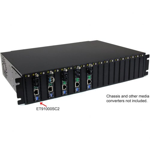 Startech .com Gigabit Ethernet Multi Mode Fiber Media Converter SC 550m1000 MbpsConvert and extend a Gigabit Ethernet connection up to 5… ET91000SC2