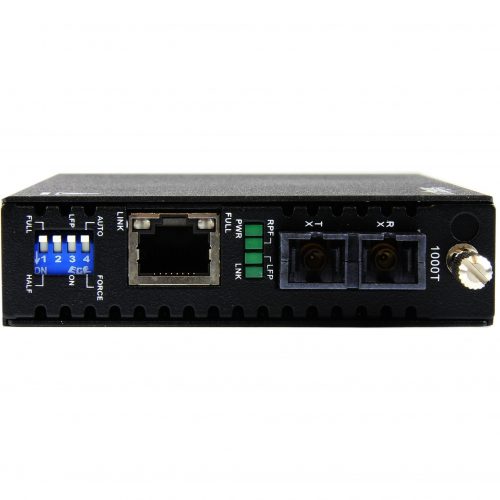 Startech .com Gigabit Ethernet Multi Mode Fiber Media Converter SC 550m1000 MbpsConvert and extend a Gigabit Ethernet connection up to 5… ET91000SC2