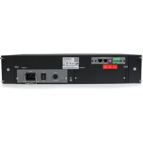 Startech .com 20-Slot 2U Rack Mount Media Converter Chassis for ET Series 2Add an un-managed, 20-slot media converter chassis to your rack or… ETCHS2U