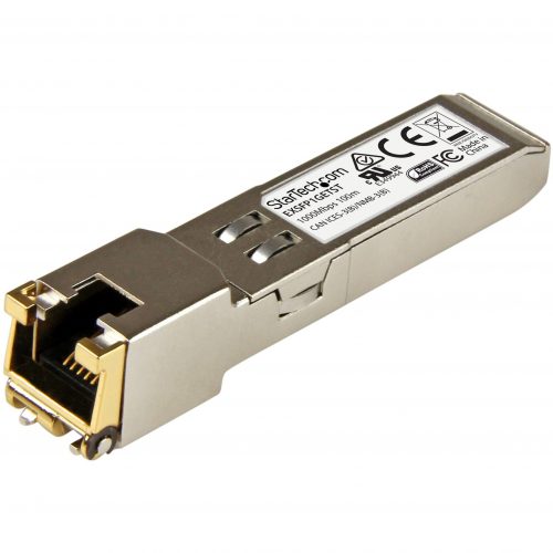 Startech .com Juniper EX-SFP-1GE-T Compatible SFP Module1000BASE-T1GE Gigabit Ethernet SFP to RJ45 Cat6/Cat5e Transceiver100mJuni… EXSFP1GETST