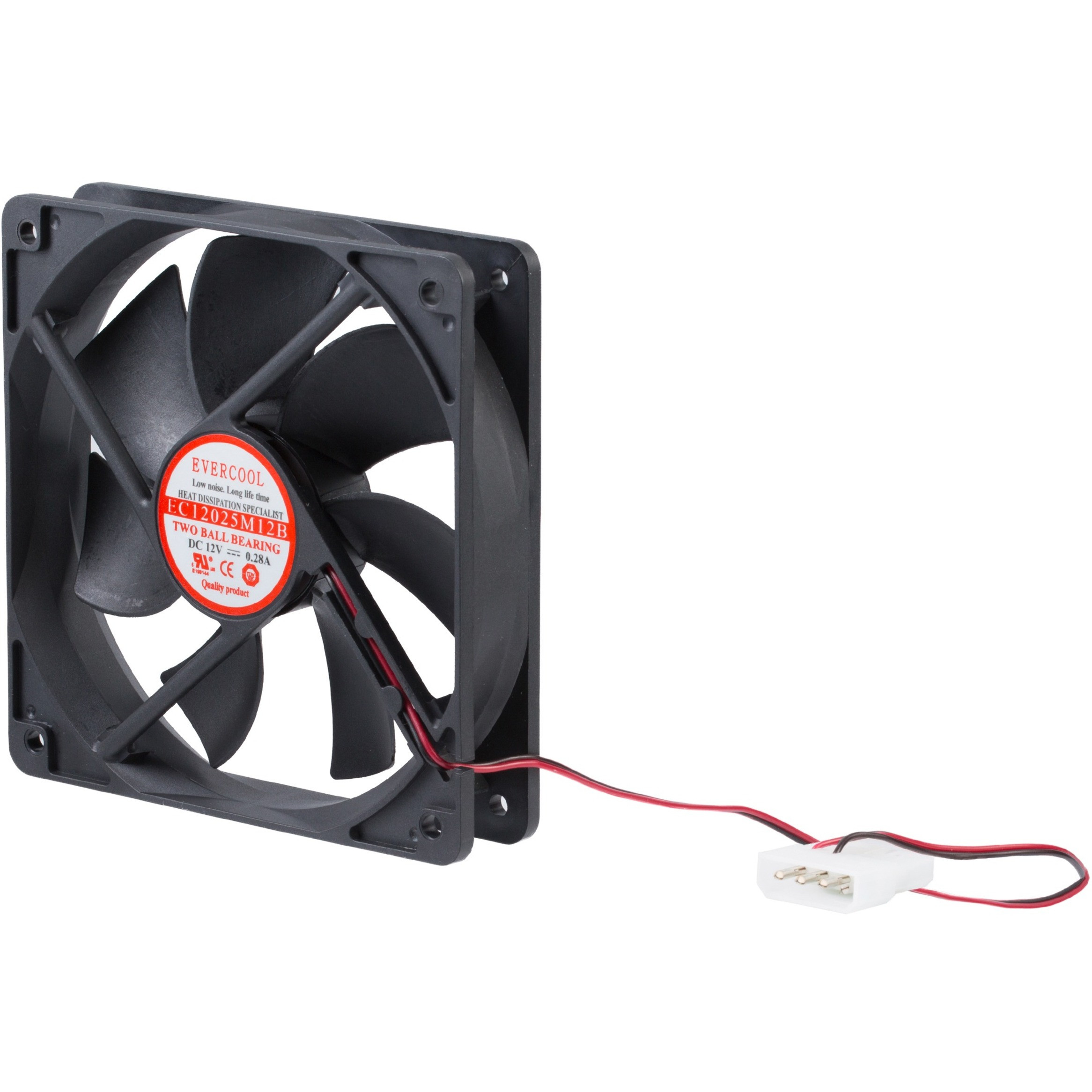 Startech .com 120x25mm Dual Ball Bearing Computer Case Fan w/ LP4 Connector2000rpm FANBOX12