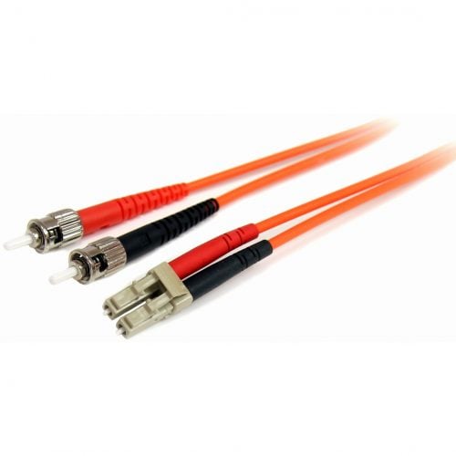 Startech .com 5m Fiber Optic CableMultimode Duplex 62.5/125LSZHLC/STOM1LC to ST Fiber Patch CableConnect fiber network devices… FIBLCST5