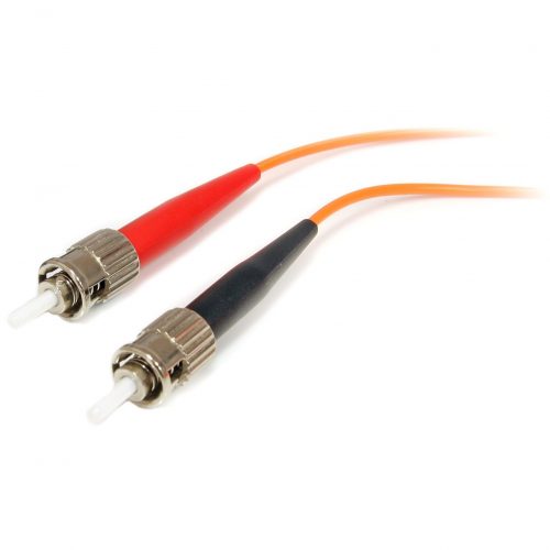 Startech .com 1m Fiber Optic CableMultimode Duplex 62.5/125LSZHMTRJ/STOM1MTRJ to ST Fiber Patch CableConnect fiber network dev… FIBMTST1