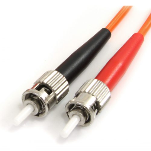 Startech .com 1m Fiber Optic CableMultimode Duplex 62.5/125LSZHST/STOM1ST to ST Fiber Patch CableConnect fiber network devices… FIBSTST1
