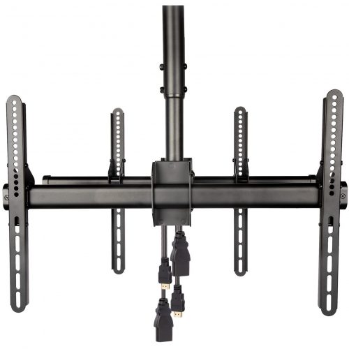 Startech .com Dual TV Ceiling MountBack-to-Back Hanging Dual Screen VESA Pole Mount for 32″-75″ TVsHeight Adjustable Telescopic PoleAd… FPCEILBTB