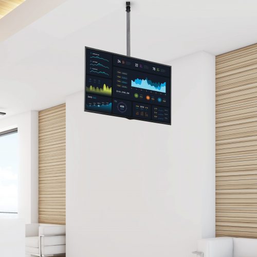 Startech .com Ceiling TV Mount1.8′ to 3′ Short Pole32 to 75″ TVs with a weight capacity of up to 110 lb. (50 kg)Telescopic pole can… FPCEILPTBSP