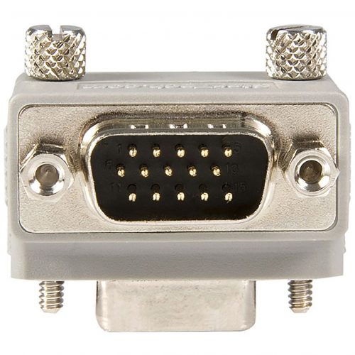 Startech .com .com VGA adapter cableType 2right angle VGA (m)VGA (f)1 x HD-15 Male VGA1 x HD-15 Female VGAGray GC1515MFRA2