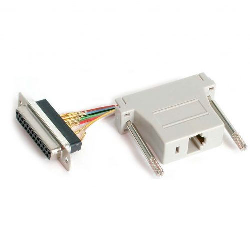 Startech .com .com DB25 to RJ45 Modular AdapterSerial adapterDB-25 (F)RJ-45 (F)1 x DB-25 Female1 x RJ-45 FemaleGray GC258FF