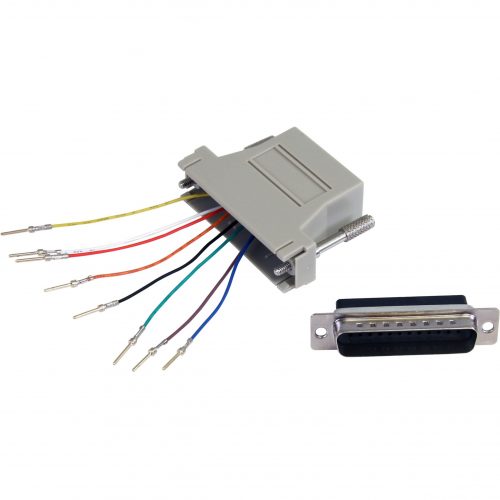 Startech .com DB25 to RJ45 Modular AdapterM/F1 x DB-25 Male1 x RJ-45 FemaleGray GC258MF